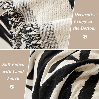 STACYPIK Reversible Boho Couch Cover Ivory Black Futon Armchair Slipcovecrs Anti-Slip Sofa Cover for Dogs Cats Geometric Triangle Couch Cover Versatile Furniture Protector for 2 Cushion Couch-71X90IN