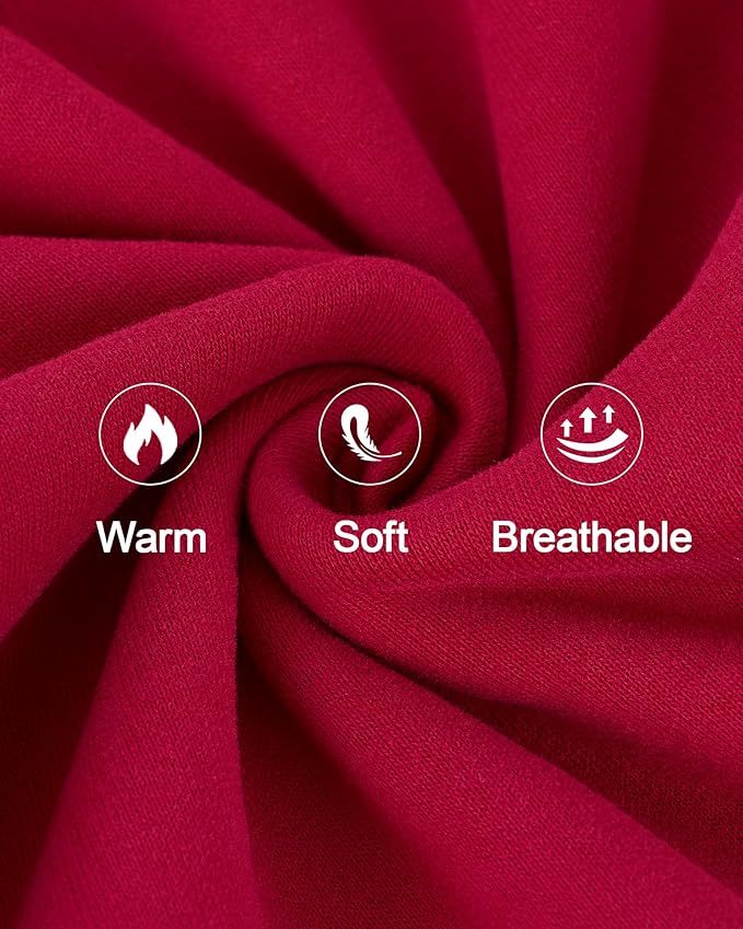 XPUDAC Matching Hoodie for Dogs and Humans Fleece Sweatshirt Soft Warm Pet Hoodie Sweater for Large Small Medium Dog and Owner Matching Clothes Cold Weather, Red, Large