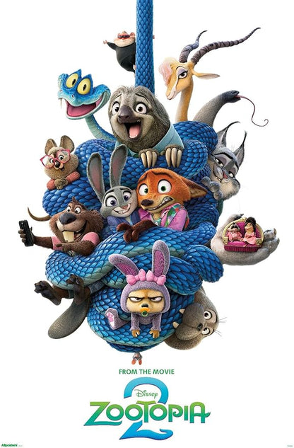 Disney Zootopia 2 (2025) - Group One Sheet Wall Poster, 34L" x 22.4W", Premium Unframed Version