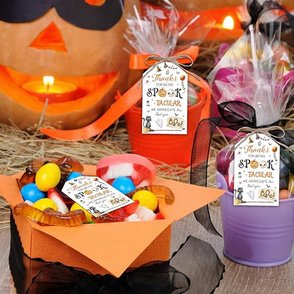 Halloween Appreciation Gift Tags, Halloween Candy Tag for Teacher, Staff, Employee, Coworker Volunteer, Office Team, Fall Appreciation Favor Tag