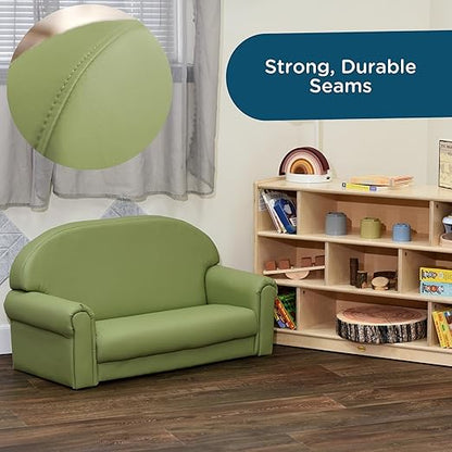 Children's Factory As We Grow Chair and Couch, Flexible Seating for Daycare or Preschool, Kids Reading Couch, Playroom Furniture, Sage