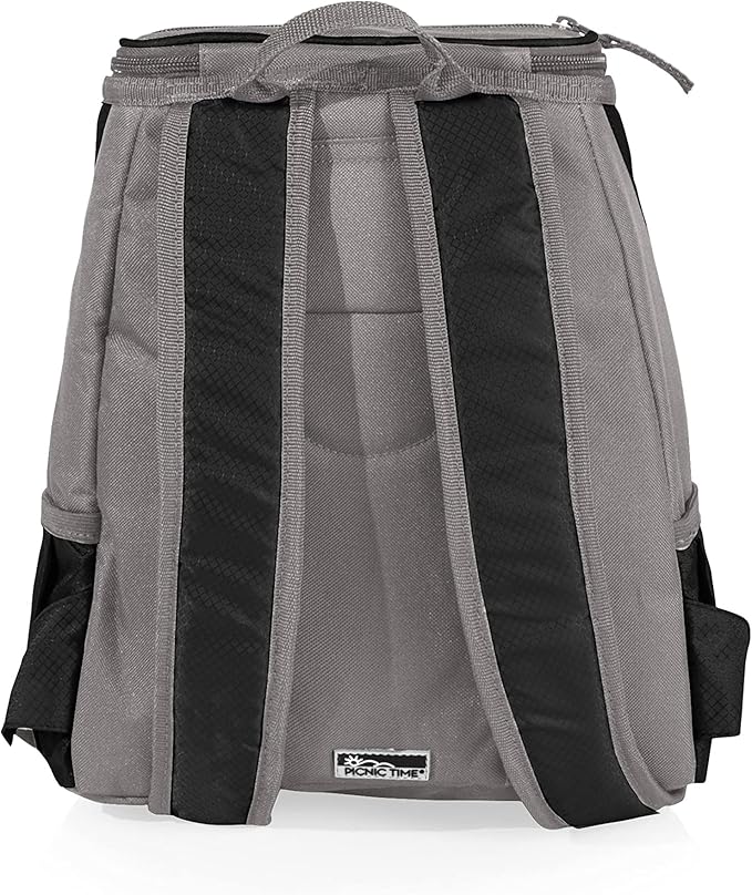 PICNIC TIME Disney Princess Sleeping Beauty Maleficent Backpack Cooler, Insulated Leakproof Soft Cooler, Waterproof Lunch Bag, Portable Travel Ice Chest (Black with Gray Accents)