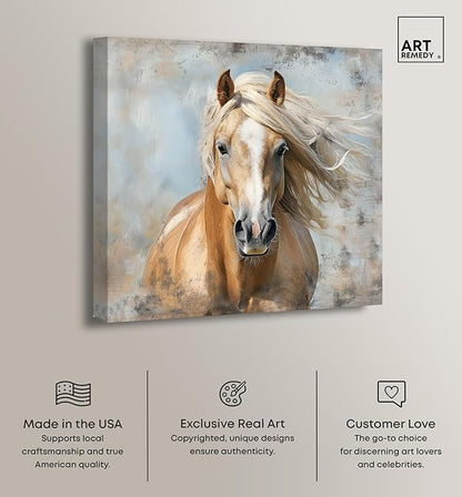 Art Remedy Rustic Rider Canvas Horse Wall Art, Gallery Wrapped, 20" x 20"