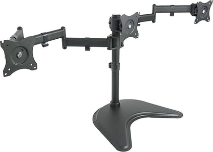 VIVO Triple Monitor Mount Fully Adjustable Desk Free Stand for 3 LCD Screens up to 24 inches STAND-V003P