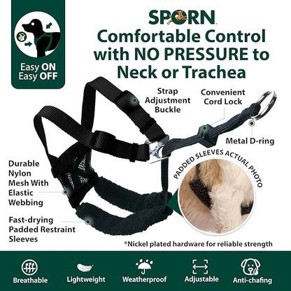 YUP! Mesh Non Pull Dog Harness X-Small Black, Perfect For Training-Stops Dogs from Pulling and Choking on Walks for Small, Medium and Large Dogs, Puppy Harness, No Pull Harness, No Choke Harness