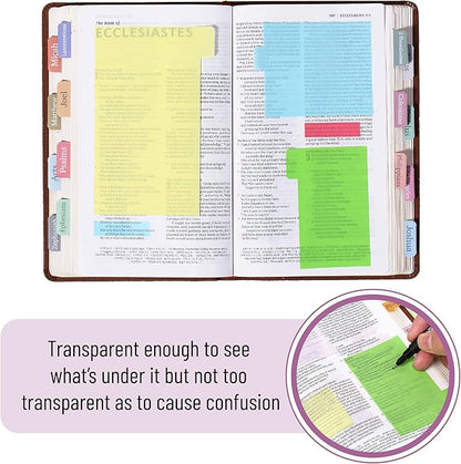 Mr. Pen- Sticky Note Set, 380 Pack, Pastel Colors, Transparent Sticky Notes Tabs, Divider, Stocky Notes for Bible Journaling