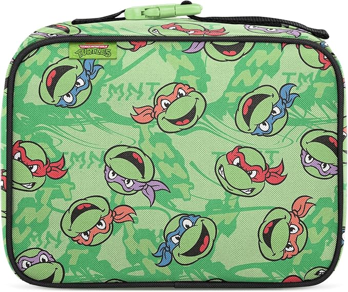 Simple Modern Teenage Mutant Ninja Turtles Kids Lunch Box for School | Reusable Insulated Lunch Bag for Toddler, Girl, and Boy | Exterior & Interior Pockets | Hadley Collection | TMNT Mutant Ooze