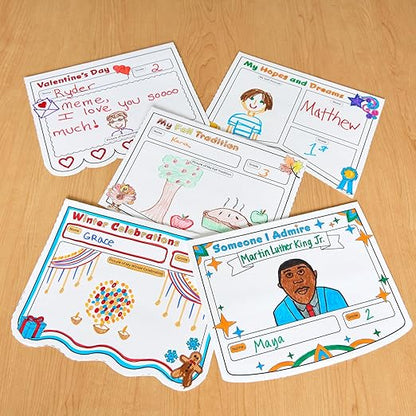Really Good Stuff Ready to Decorate Pennants Posters Classroom Pack - 120 Posters