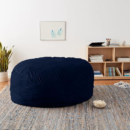 Sofa Sack Bean Bag Chair Cover, 6-Feet, Navy