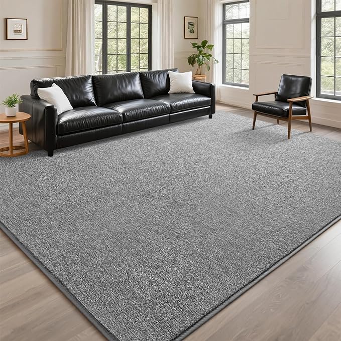 DweIke Rugs for Bedroom Living Room, 5x7 ft Grey Area Rug, Washable Memory Foam Indoor Carpet, Modern Non-Slip Ultra Soft Carpets for Kids Boys Girls Adults Nursery Dorm Home Decor