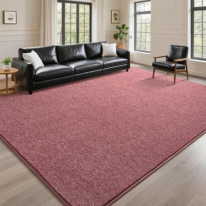 DweIke Rugs for Bedroom Living Room, 6x9 ft Red Area Rug, Washable Memory Foam Indoor Carpet, Modern Non-Slip Ultra Soft Carpets for Kids Boys Girls Adults Nursery Dorm Home Decor