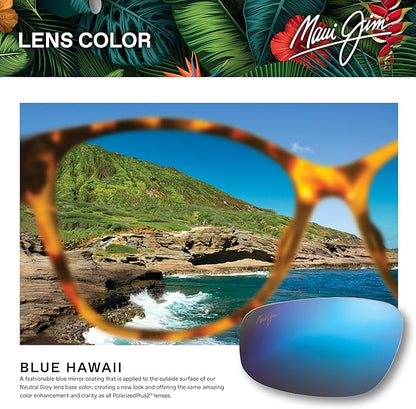 Maui Jim Polarized Men's and Women's The Flats Rectangular Sunglasses