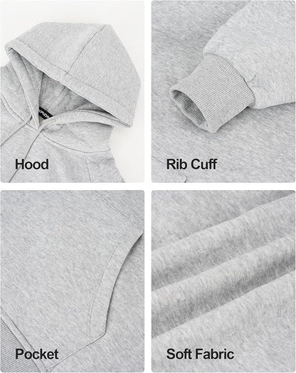 XPUDAC Matching Hoodie for Dogs and Humans Womens Hoodie Oversized Fleece Sweatshirts Long Sleeve Sweaters Pullover Fall Winter Clothes with Pocket, Grey, Small