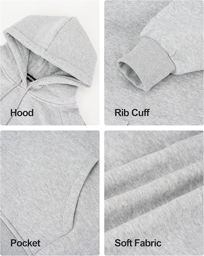 XPUDAC Matching Hoodie for Dogs and Humans Womens Hoodie Oversized Fleece Sweatshirts Long Sleeve Sweaters Pullover Fall Winter Clothes with Pocket, Grey, XX-Large
