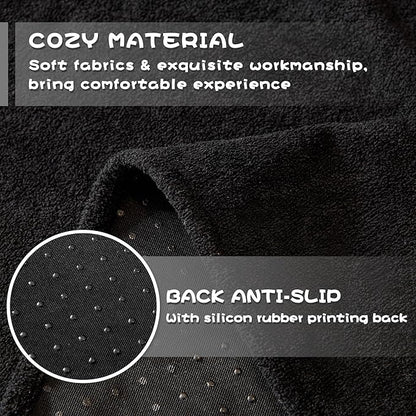 MYSKY HOME Black Couch Covers for Sectional Sofa, Couch Cover L Shape Couch Covers for Dogs Washable Couch Cover Banket Modern Sofa Slipcovers, Super Soft Sofa Towel for Kids, Pets, 71" x 134"