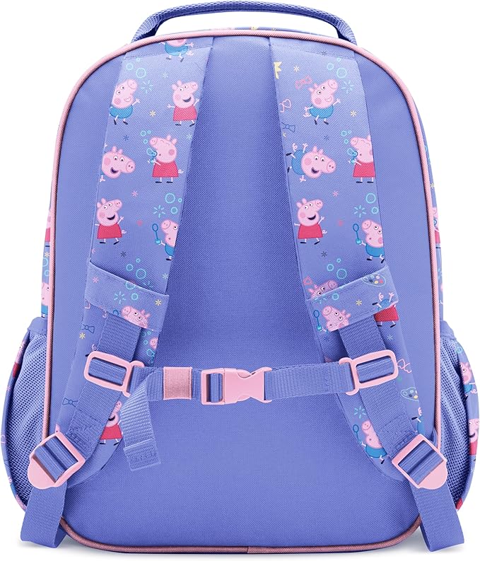 Simple Modern Medium Peppa Pig Toddler Backpack for School Girls and Boys | Kindergarten Elementary Kids Backpack | Fletcher Collection | Kids - 15" tall | Bubbles