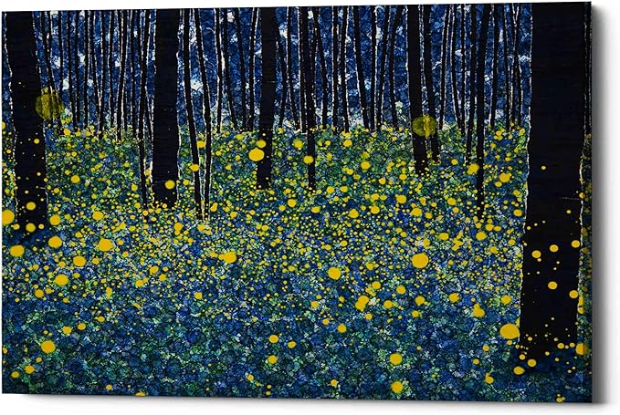 Epic Graffiti 'Luminous' by DB Waterman, Canvas Wall Art, 18"x12"