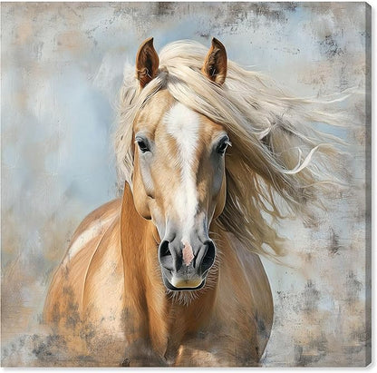 Art Remedy Rustic Rider Canvas Horse Wall Art, Gallery Wrapped, 20" x 20"