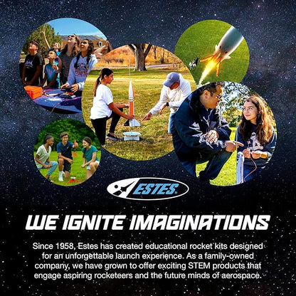 Estes 7315 Blue Origin New Shepard Builder Kit, Intermediate Flying-Rocket Model Kit for Ages 10+, Includes Model Parts and Parachute