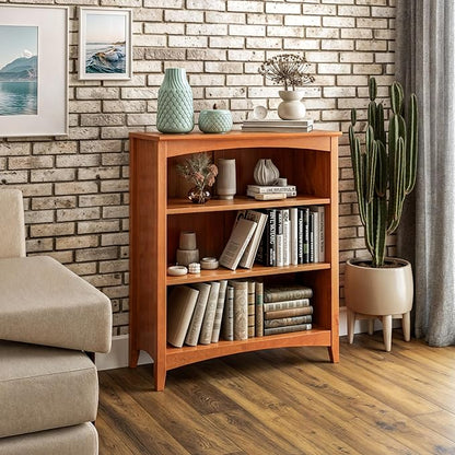 Shaker Style Bookcase - 36"H - Cherry Finish