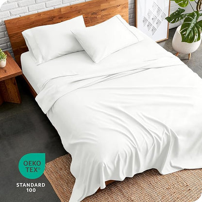 Bare Home Twin XL Sheet Set - College Dorm Size - Luxury 1800 Ultra-Soft Microfiber Twin Extra Long Bed Sheets - Deep Pockets - Easy Fit - Extra Soft - 3 Piece Set - Bed Sheets (Twin XL, Cream)