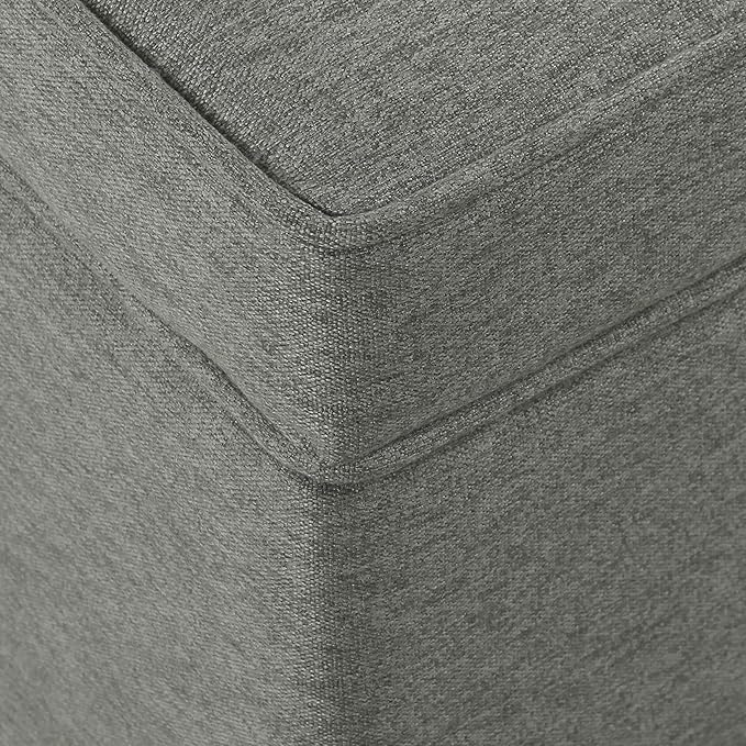 Home Decor | Dinah Collection Modern Storage Ottoman | Ottoman with Storage for Living Room & Bedroom (Grey)