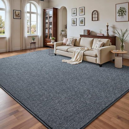 DweIke Rugs for Bedroom Living Room, 4x6 ft Blue Grey Area Rug, Washable Memory Foam Indoor Carpet, Modern Non-Slip Ultra Soft Carpets for Kids Boys Girls Adults Nursery Dorm Home Decor