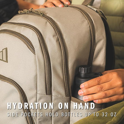 adidas Prime Backpack for Work, Travel Bag for Women and Men with Padded Compartment for Laptop
