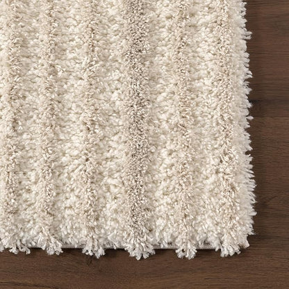 nuLOOM Gloria Abstract Shag Area Rug, 4x6, Light Brown