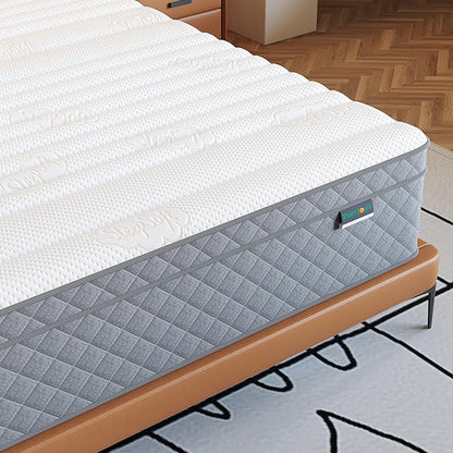Firm Full Mattress,12 Inch Cooling-Gel Memory Foam and Pocket Spring Hybrid Mattress in a Box, CertiPUR-US Certified, Firm
