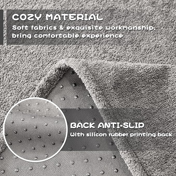 MYSKY HOME Couch Cover Sofa Cover for 3 Cushion Couch, Dog Couch Covers for Sectional Sofa Covers, Non Slip Furniture Protector Sofa Covers Washable Sofa Towel for Pet Cat Dog, 91" x 134", Grey
