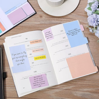 Mr. Pen- Sticky Notes Set, 410 Pack, Pastel Macaron Divider Sticky Notes, Planner Sticky Note Dividers Tabs