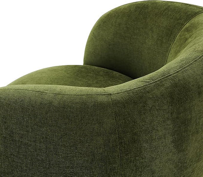POLY & BARK Poole Lounge Chair in Distressed Green Velvet