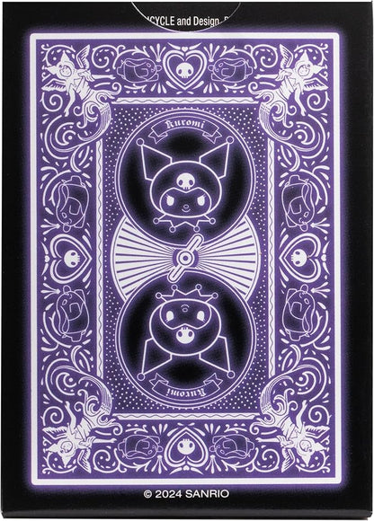 Bicycle Hello Kitty Playing Cards Bundle, Sanrio Black & Pink Hello Kitty and Kuromi Collectible Deck of Cards
