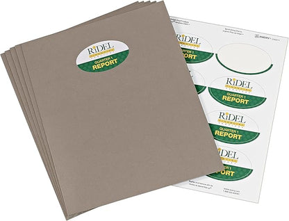 Avery Printable Blank Oval Labels,2" x 3-1/3",Glossy White,80 Customizable Labels (22820),(Pack of 5)
