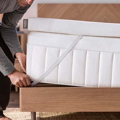 Tempur-Pedic TEMPUR-Adapt + Cooling 3-Inch California King Mattress Topper Medium Luxury Premium Foam, Washable Cover, Medium Cooling Topper,White
