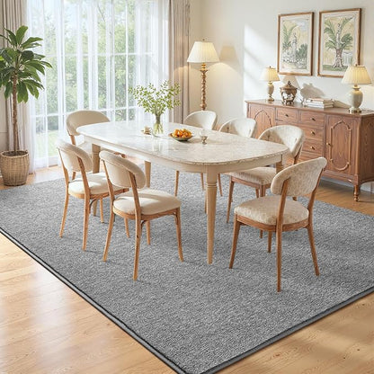 DweIke Rugs for Bedroom Living Room, 5x7 ft Grey Area Rug, Washable Memory Foam Indoor Carpet, Modern Non-Slip Ultra Soft Carpets for Kids Boys Girls Adults Nursery Dorm Home Decor