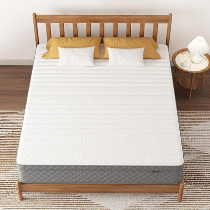 Full Mattress, 12 Inch Full Size Mattress with Cooling-Gel Memory Foam &Pocket Spring Hybrid, CertiPUR-US Certified, Medium Firm