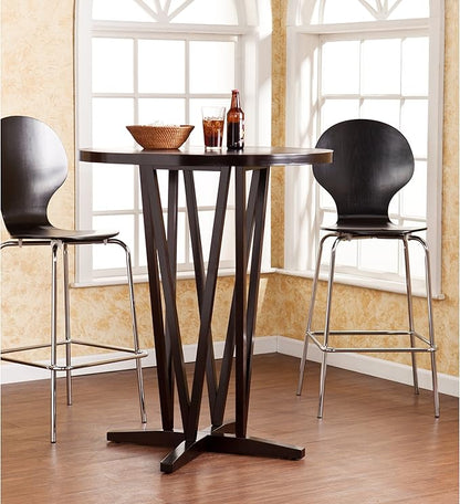 SEI Furniture Devon Contemporary Height Bar Table, Dark Espresso