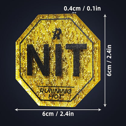 RUNNING HOT Nit Button Set for Texas Hold'em & Omaha Poker (Pack of 10) - Professional Chips for The Stand-Up Game - Enhance Your Play