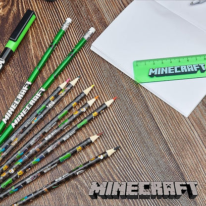Minecraft Kids Pencil Case Stationery Pens Colored Pencils Notebook School Supplies Gamer Gifts for Boys